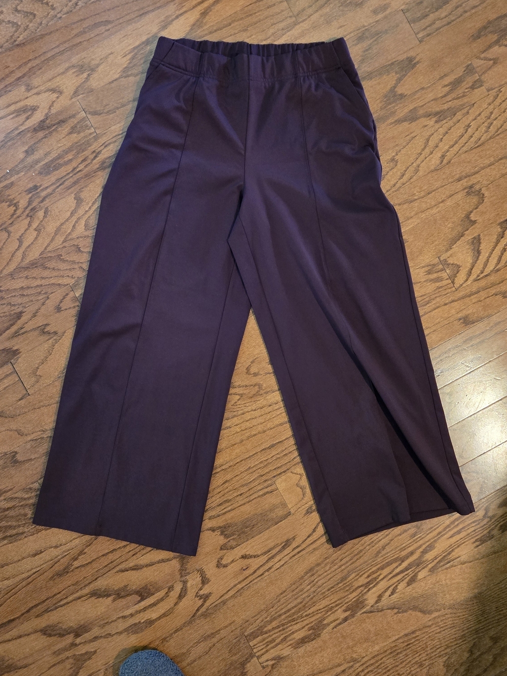 Old Navy Women's Wide-Leg Knit Pull-On Pants - Plum